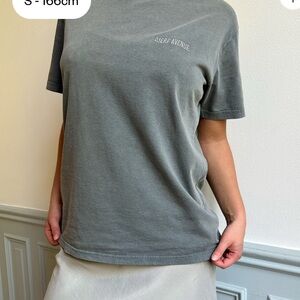 Djerf Avenue Straight Fit T Shirt Washed Grey